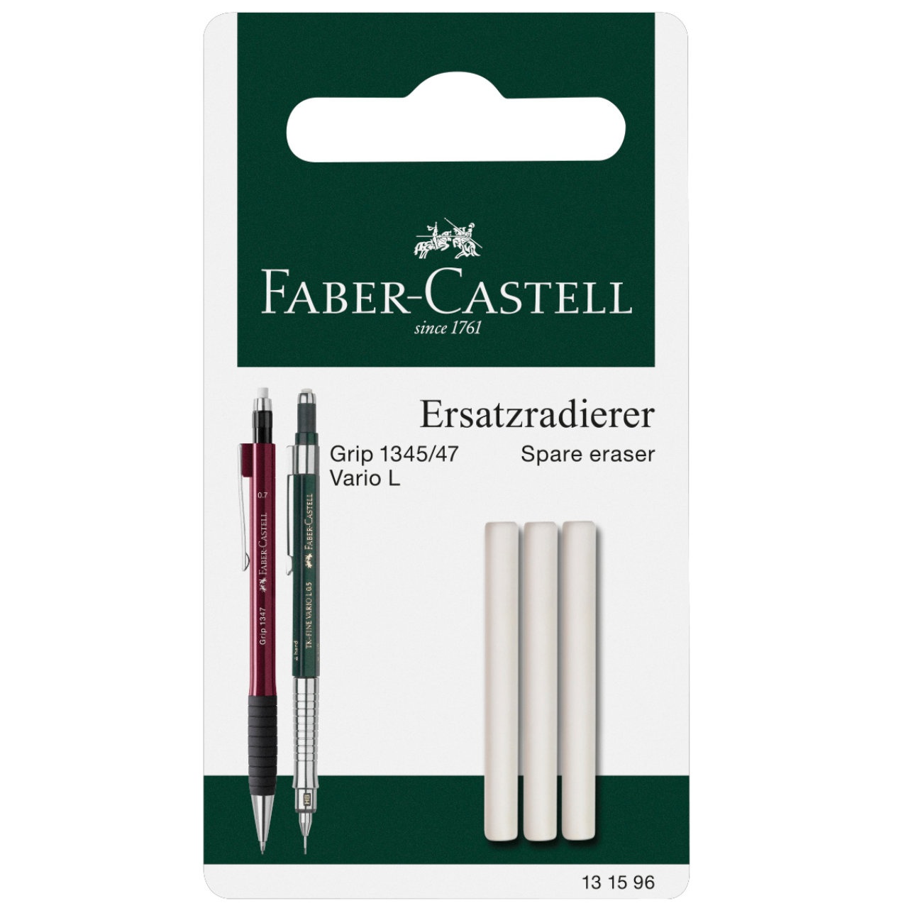 Spare eraser, pack of 3, Faber-Castell 131596 - buy now on  architekturbedarf.de