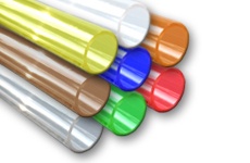 Round tubes colored