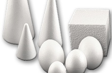 Styrofoam objects