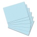Index cards, DIN A5, blank, blue