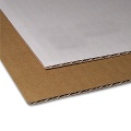 Fine corrugated board brown/white